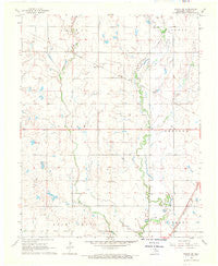 Wakita SE Oklahoma Historical topographic map, 1:24000 scale, 7.5 X 7.5 Minute, Year 1968