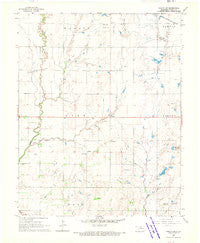 Wakita SW Oklahoma Historical topographic map, 1:24000 scale, 7.5 X 7.5 Minute, Year 1968