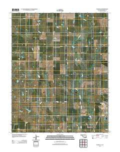 Wakita SE Oklahoma Historical topographic map, 1:24000 scale, 7.5 X 7.5 Minute, Year 2012