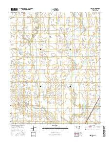 Wakita SE Oklahoma Current topographic map, 1:24000 scale, 7.5 X 7.5 Minute, Year 2016