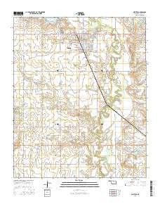 Walters Oklahoma Current topographic map, 1:24000 scale, 7.5 X 7.5 Minute, Year 2016