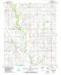 Walters NE Oklahoma Historical topographic map, 1:24000 scale, 7.5 X 7.5 Minute, Year 1987