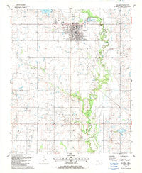 Walters Oklahoma Historical topographic map, 1:24000 scale, 7.5 X 7.5 Minute, Year 1987