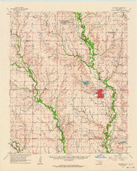 Walters Oklahoma Historical topographic map, 1:62500 scale, 15 X 15 Minute, Year 1962