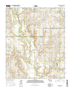 Walters NE Oklahoma Current topographic map, 1:24000 scale, 7.5 X 7.5 Minute, Year 2016