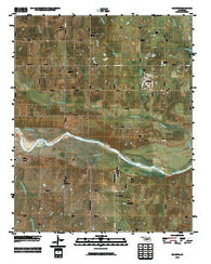 Wanette Oklahoma Historical topographic map, 1:24000 scale, 7.5 X 7.5 Minute, Year 2010