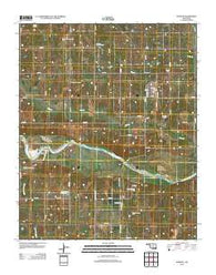 Wanette Oklahoma Historical topographic map, 1:24000 scale, 7.5 X 7.5 Minute, Year 2012