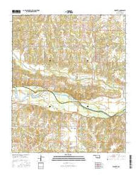 Wanette Oklahoma Current topographic map, 1:24000 scale, 7.5 X 7.5 Minute, Year 2016