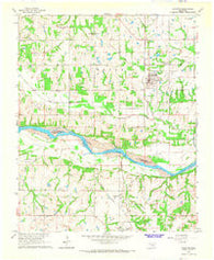 Wanette Oklahoma Historical topographic map, 1:24000 scale, 7.5 X 7.5 Minute, Year 1965