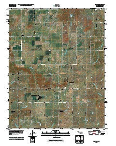 Wann Oklahoma Historical topographic map, 1:24000 scale, 7.5 X 7.5 Minute, Year 2010