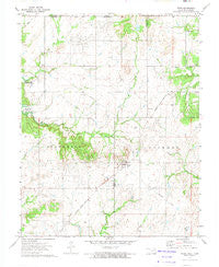 Wann Oklahoma Historical topographic map, 1:24000 scale, 7.5 X 7.5 Minute, Year 1972