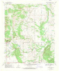 Wapanucka North Oklahoma Historical topographic map, 1:24000 scale, 7.5 X 7.5 Minute, Year 1969