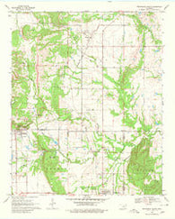 Wapanucka North Oklahoma Historical topographic map, 1:24000 scale, 7.5 X 7.5 Minute, Year 1969