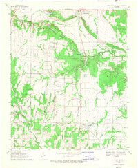 Wapanucka South Oklahoma Historical topographic map, 1:24000 scale, 7.5 X 7.5 Minute, Year 1968