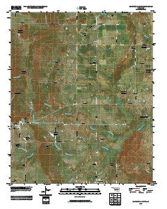 Wapanucka North Oklahoma Historical topographic map, 1:24000 scale, 7.5 X 7.5 Minute, Year 2009