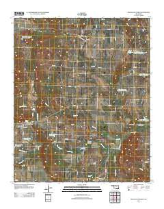 Wapanucka North Oklahoma Historical topographic map, 1:24000 scale, 7.5 X 7.5 Minute, Year 2012