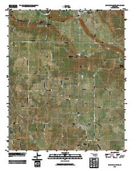 Wapanucka South Oklahoma Historical topographic map, 1:24000 scale, 7.5 X 7.5 Minute, Year 2009