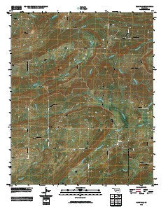 Wardville Oklahoma Historical topographic map, 1:24000 scale, 7.5 X 7.5 Minute, Year 2010