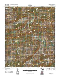Wardville Oklahoma Historical topographic map, 1:24000 scale, 7.5 X 7.5 Minute, Year 2012