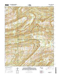 Wardville Oklahoma Current topographic map, 1:24000 scale, 7.5 X 7.5 Minute, Year 2016