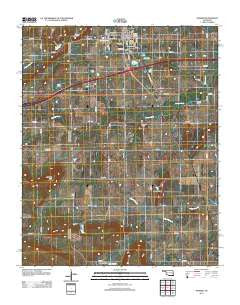 Warner Oklahoma Historical topographic map, 1:24000 scale, 7.5 X 7.5 Minute, Year 2012