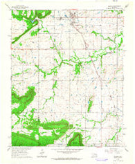 Warner Oklahoma Historical topographic map, 1:24000 scale, 7.5 X 7.5 Minute, Year 1963