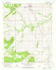 Warner Oklahoma Historical topographic map, 1:24000 scale, 7.5 X 7.5 Minute, Year 1963