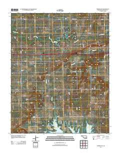 Warner NW Oklahoma Historical topographic map, 1:24000 scale, 7.5 X 7.5 Minute, Year 2012