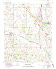 Washington Oklahoma Historical topographic map, 1:24000 scale, 7.5 X 7.5 Minute, Year 1965
