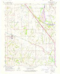 Washington Oklahoma Historical topographic map, 1:24000 scale, 7.5 X 7.5 Minute, Year 1965