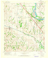 Washington Oklahoma Historical topographic map, 1:24000 scale, 7.5 X 7.5 Minute, Year 1965