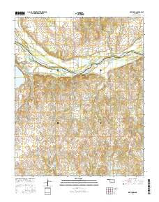 Watchorn Oklahoma Current topographic map, 1:24000 scale, 7.5 X 7.5 Minute, Year 2016