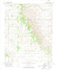 Watonga SE Oklahoma Historical topographic map, 1:24000 scale, 7.5 X 7.5 Minute, Year 1972