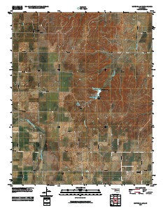 Watonga Lake Oklahoma Historical topographic map, 1:24000 scale, 7.5 X 7.5 Minute, Year 2010
