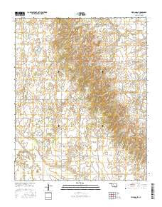 Watonga SE Oklahoma Current topographic map, 1:24000 scale, 7.5 X 7.5 Minute, Year 2016