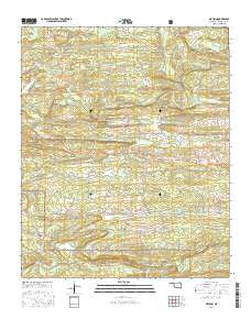 Watson Oklahoma Current topographic map, 1:24000 scale, 7.5 X 7.5 Minute, Year 2016