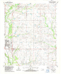 Waurika East Oklahoma Historical topographic map, 1:24000 scale, 7.5 X 7.5 Minute, Year 1987