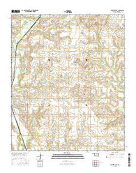 Waurika East Oklahoma Current topographic map, 1:24000 scale, 7.5 X 7.5 Minute, Year 2016