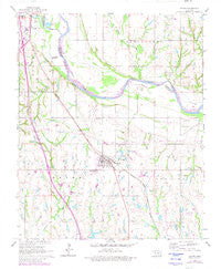 Wayne Oklahoma Historical topographic map, 1:24000 scale, 7.5 X 7.5 Minute, Year 1965