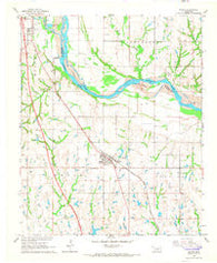 Wayne Oklahoma Historical topographic map, 1:24000 scale, 7.5 X 7.5 Minute, Year 1965