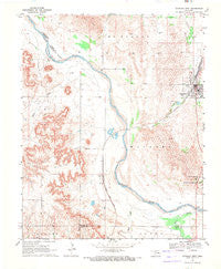 Waynoka West Oklahoma Historical topographic map, 1:24000 scale, 7.5 X 7.5 Minute, Year 1969