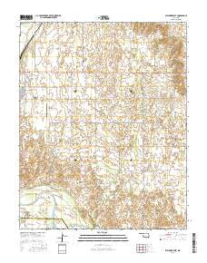 Waynoka East Oklahoma Current topographic map, 1:24000 scale, 7.5 X 7.5 Minute, Year 2016