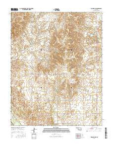 Waynoka NW Oklahoma Current topographic map, 1:24000 scale, 7.5 X 7.5 Minute, Year 2016