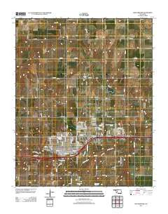 Weatherford Oklahoma Historical topographic map, 1:24000 scale, 7.5 X 7.5 Minute, Year 2012