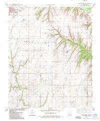 Weatherford NW Oklahoma Historical topographic map, 1:24000 scale, 7.5 X 7.5 Minute, Year 1985
