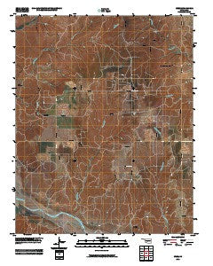 Webb Oklahoma Historical topographic map, 1:24000 scale, 7.5 X 7.5 Minute, Year 2010