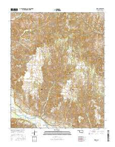 Webb Oklahoma Current topographic map, 1:24000 scale, 7.5 X 7.5 Minute, Year 2016