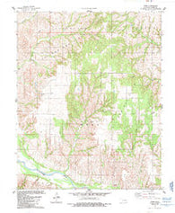 Webb Oklahoma Historical topographic map, 1:24000 scale, 7.5 X 7.5 Minute, Year 1985