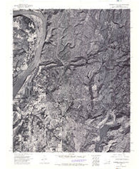 Webbers Falls NW Oklahoma Historical topographic map, 1:24000 scale, 7.5 X 7.5 Minute, Year 1974