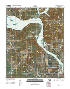 Webbers Falls Oklahoma Historical topographic map, 1:24000 scale, 7.5 X 7.5 Minute, Year 2012